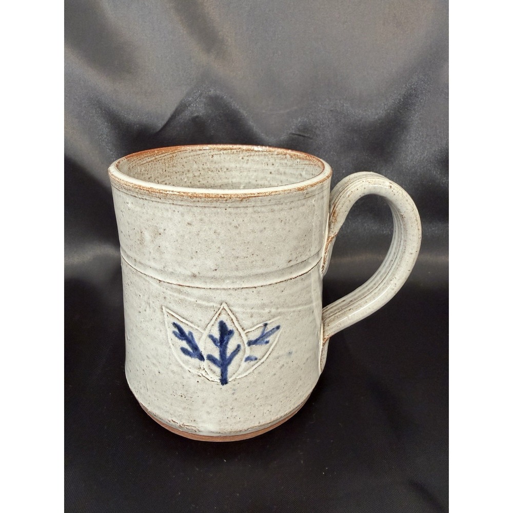 Winston Select Trading Co Owens Pottery Coffee Tea Stoneware Mug Tobacco Leaf